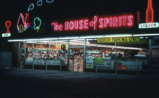 Echo Park House of Spirits Neon Sign Preserved by Museum of Neon Art (MONA)